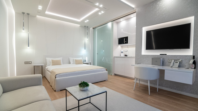 Apartmány jsou zařízeny 3 typy designů. Můžete si vybrat ten nejkrásnější.